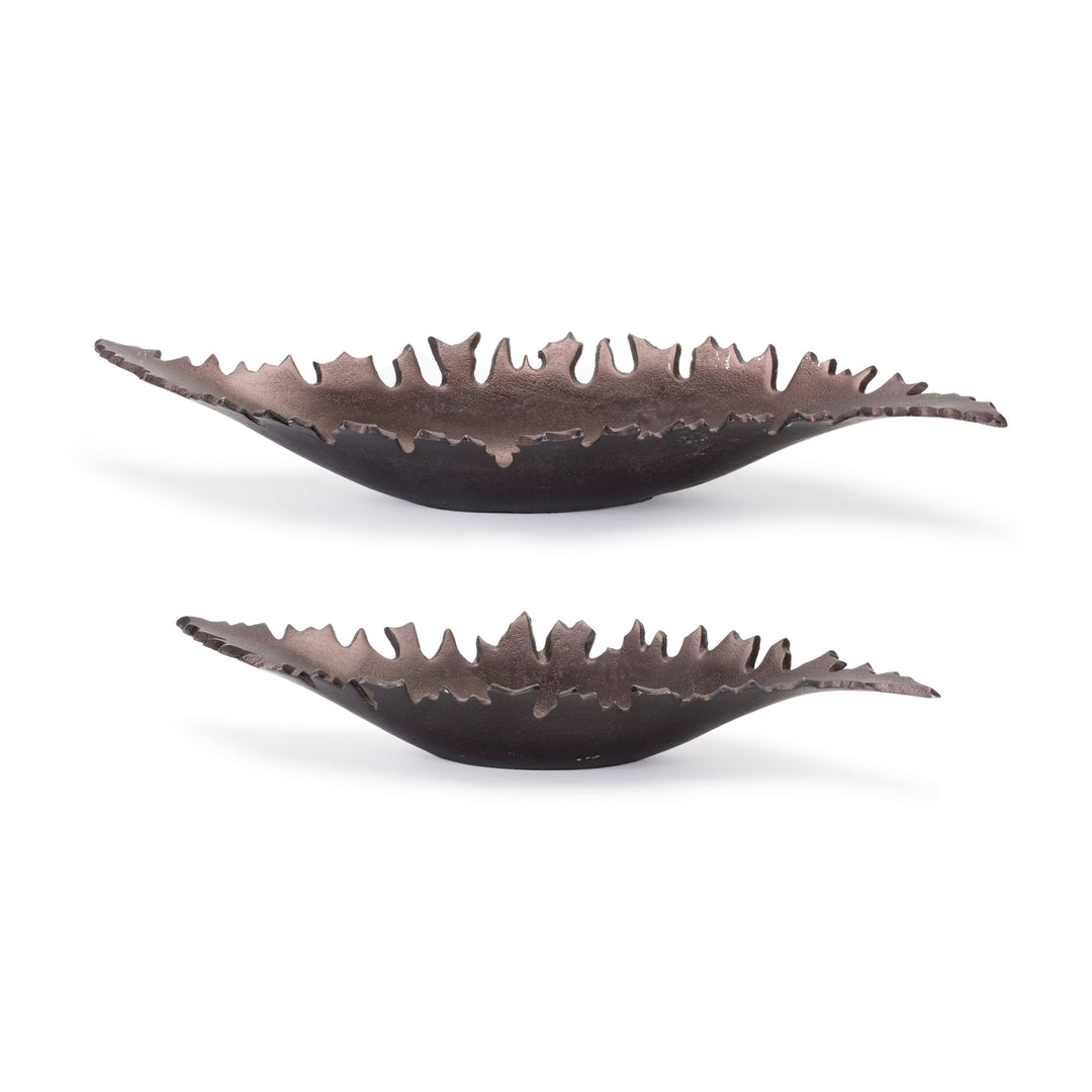 Aluminum Leaf Bowl Set