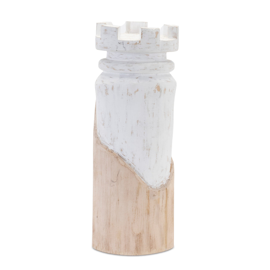 Mango Wood Chess Piece Sculptures (Set of 2)