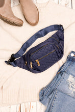 Load image into Gallery viewer, Quilted Belt Sling Bum Bag