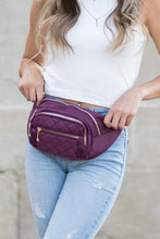 Load image into Gallery viewer, Quilted Belt Sling Bum Bag