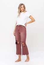 Load image into Gallery viewer, 90&#39;s Vintage High Rise Crop Flare Jeans