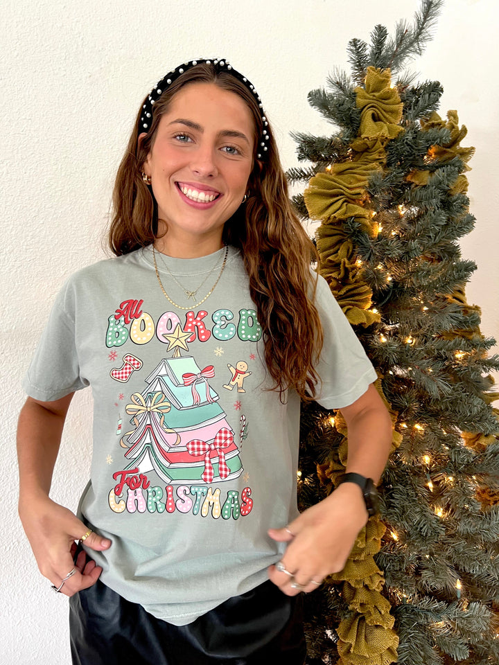 Booked For Christmas Tee