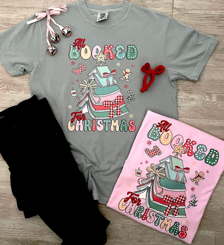 Booked For Christmas Tee