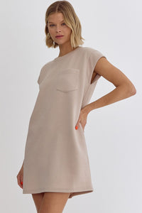 Taupe Textured Dress