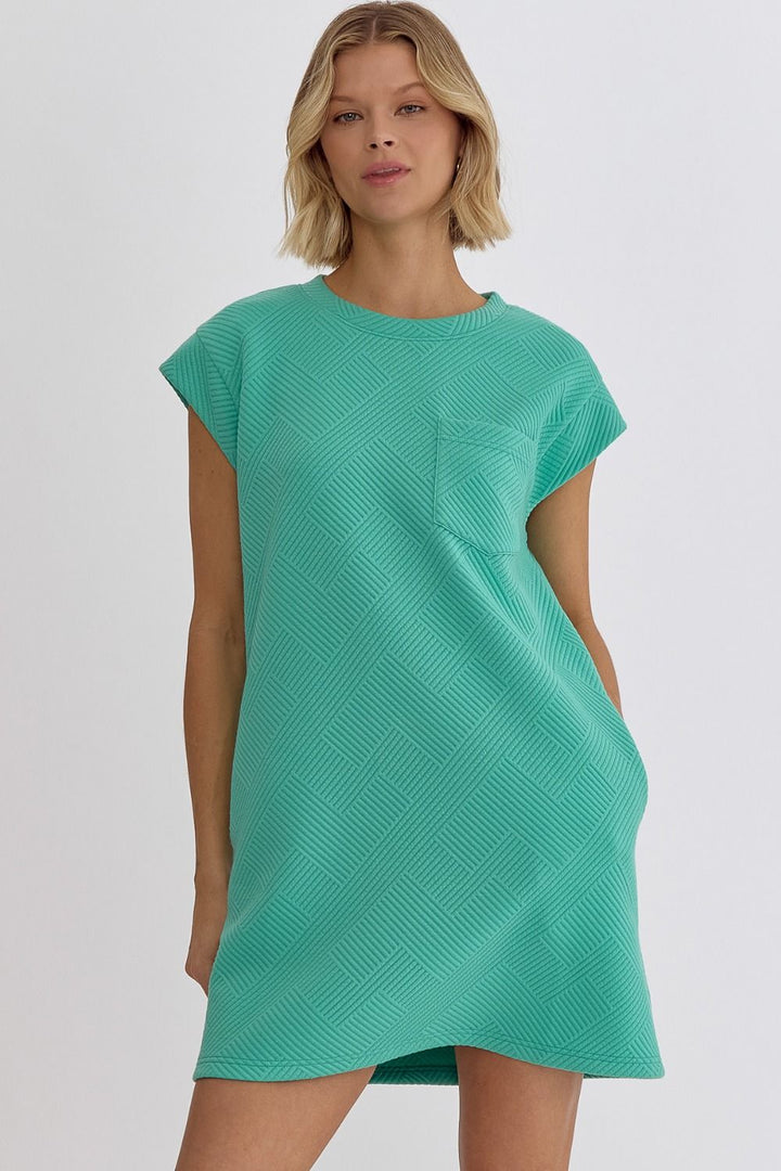 Mint Textured Dress