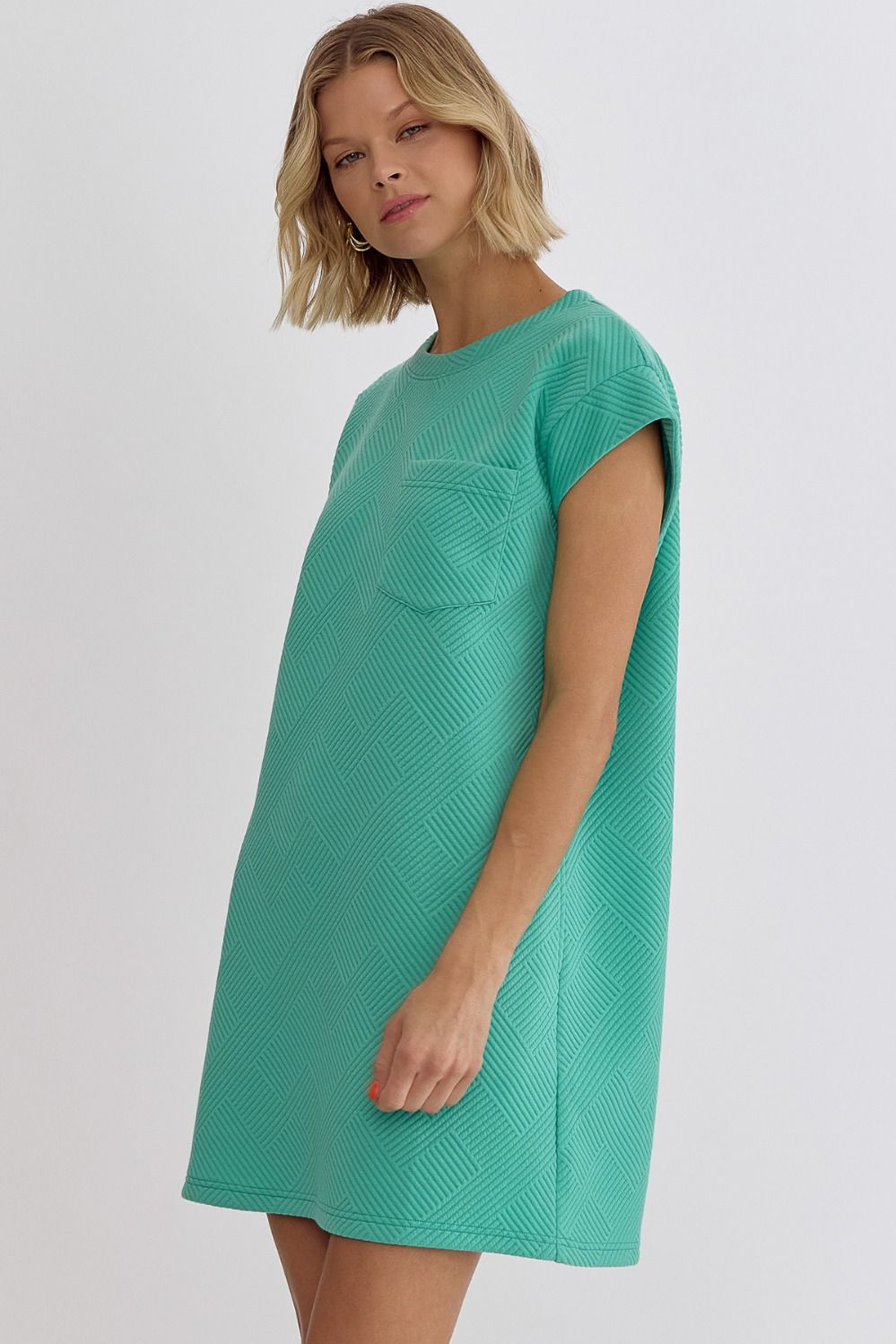 Mint Textured Dress