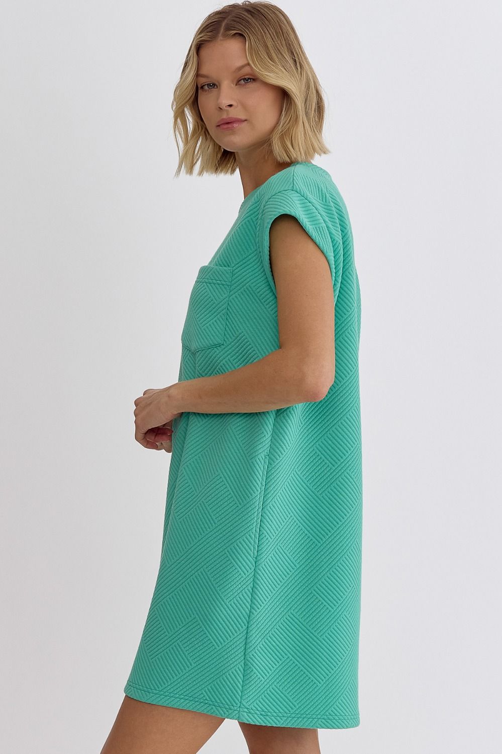 Mint Textured Dress