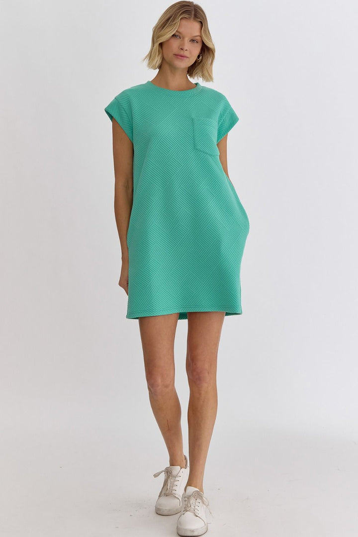 Mint Textured Dress