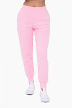 Load image into Gallery viewer, Pink Quilted Mono B High Waisted Joggers candy pink