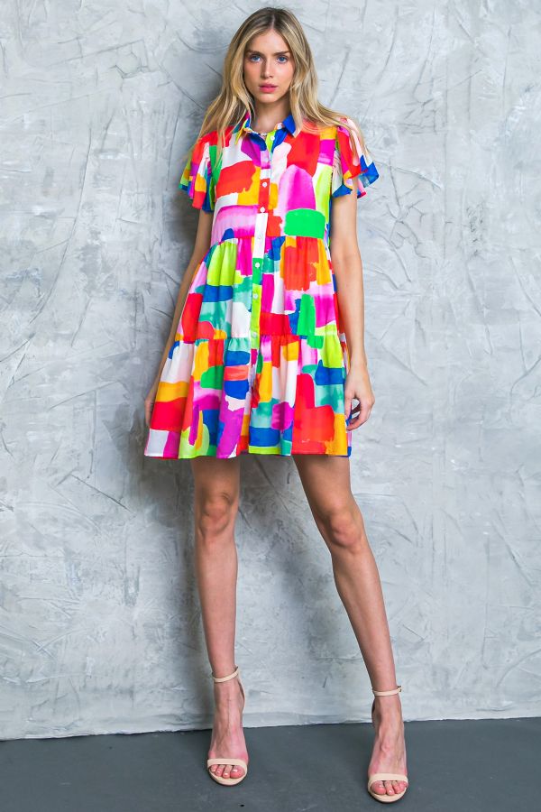 Printed Multi-Color Dress