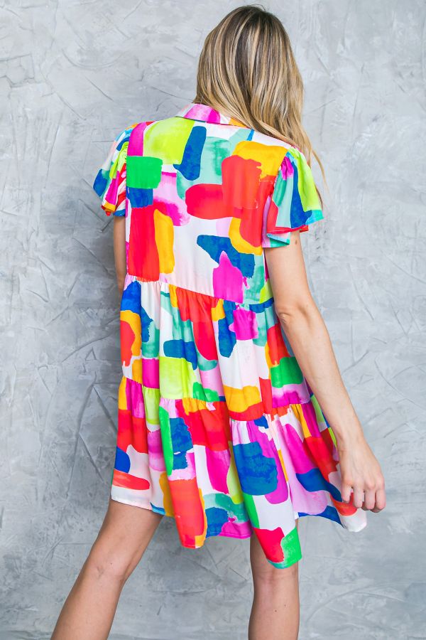 Printed Multi-Color Dress