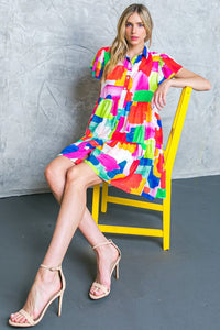Printed Multi-Color Dress