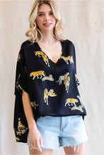 Load image into Gallery viewer, Animal print boxy top