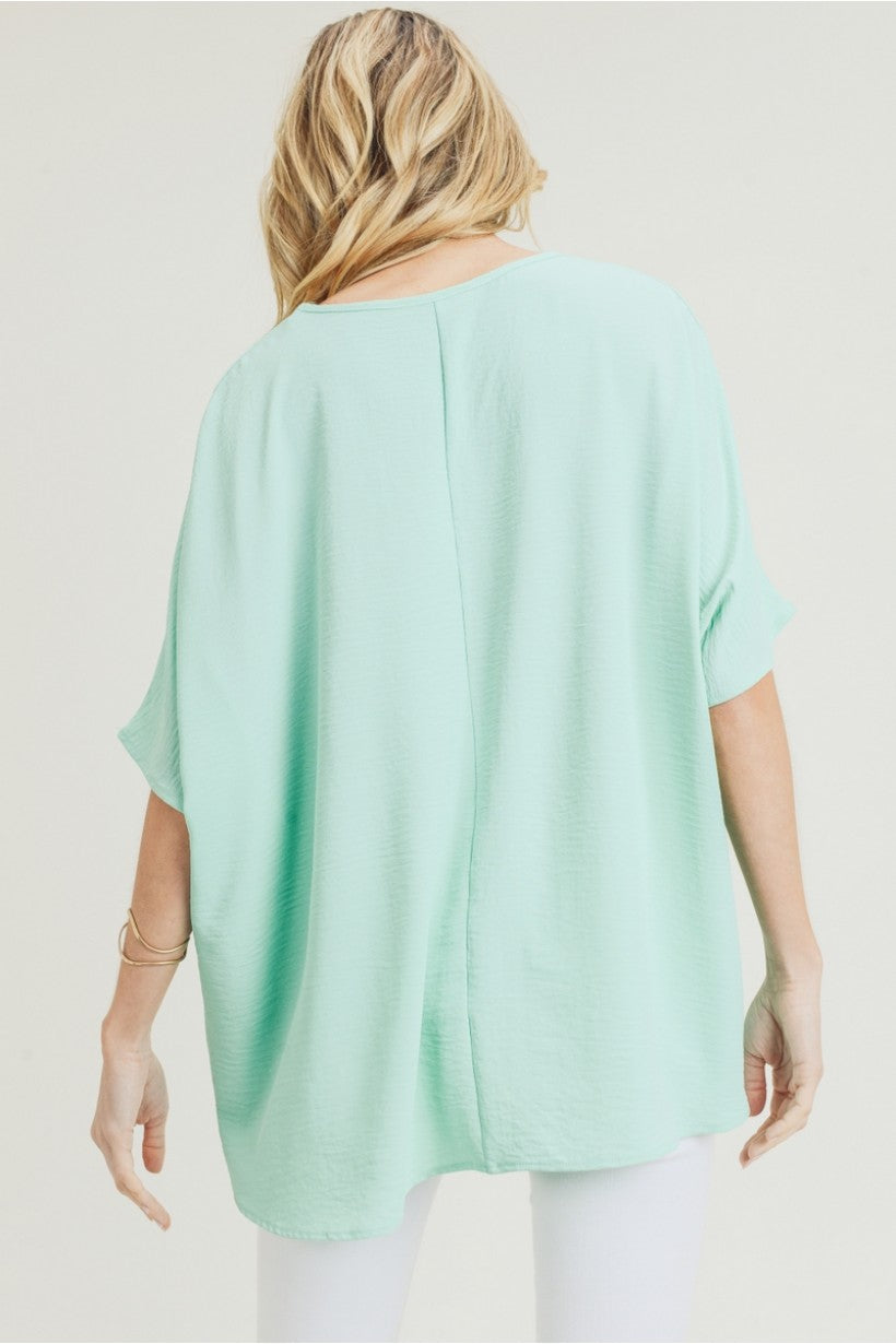 Mint boxy top