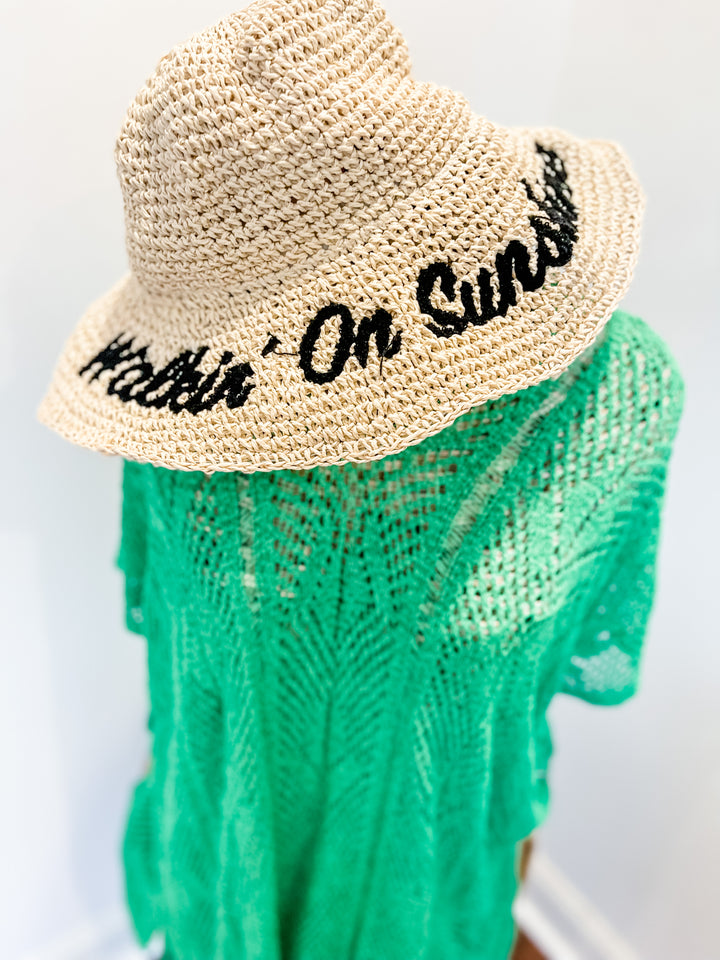 Walkin on sunshine beach hat