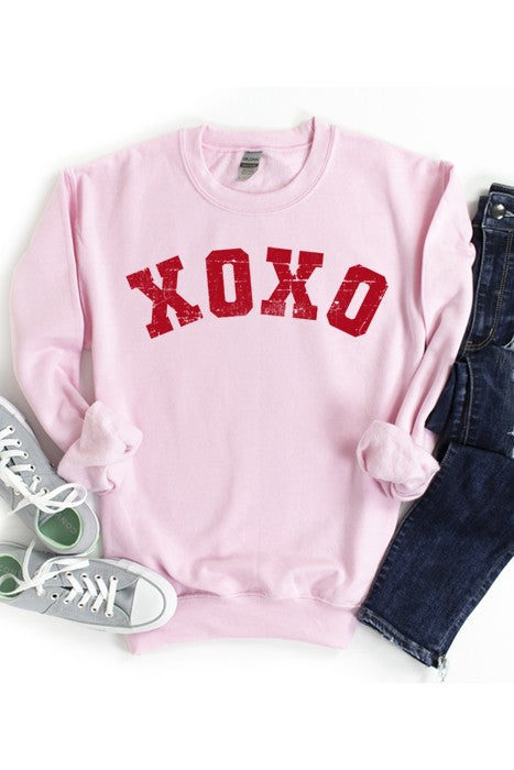 XOXO Red Print Sweatshirt
