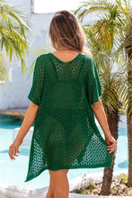 Load image into Gallery viewer, Openwork Slit Scoop Neck Cover Up