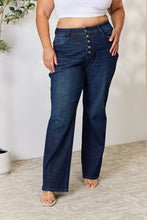 Load image into Gallery viewer, Judy Blue Full Size Button-Fly Straight Jeans