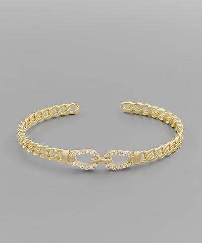 Oval crystal accent bracelet