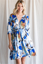 Load image into Gallery viewer, Royal Swirl Print Dress