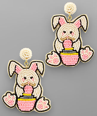 Easter Bunny Beads Earrings