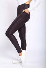 Load image into Gallery viewer, Black Foil Mono B high waisted leggings