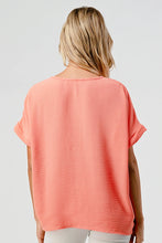 Load image into Gallery viewer, Coral V-neck Top