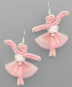 Ballerina Bead Earrings