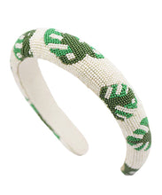 Load image into Gallery viewer, Beaded Leaf Headband