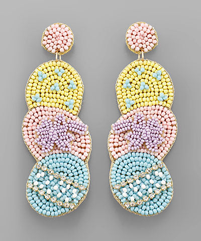 Easter Egg Beads Earrings