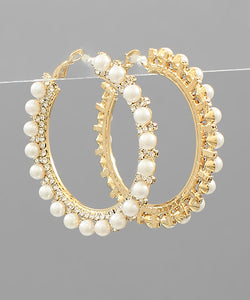 Pearl  Hoops